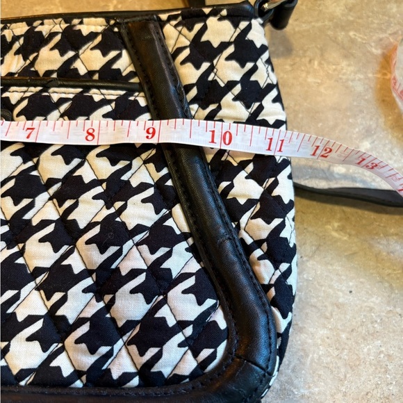 Vera Bradley Women's Trimmed Trapeze Crossbody Midnight Houndstooth - Picture 11 of 12